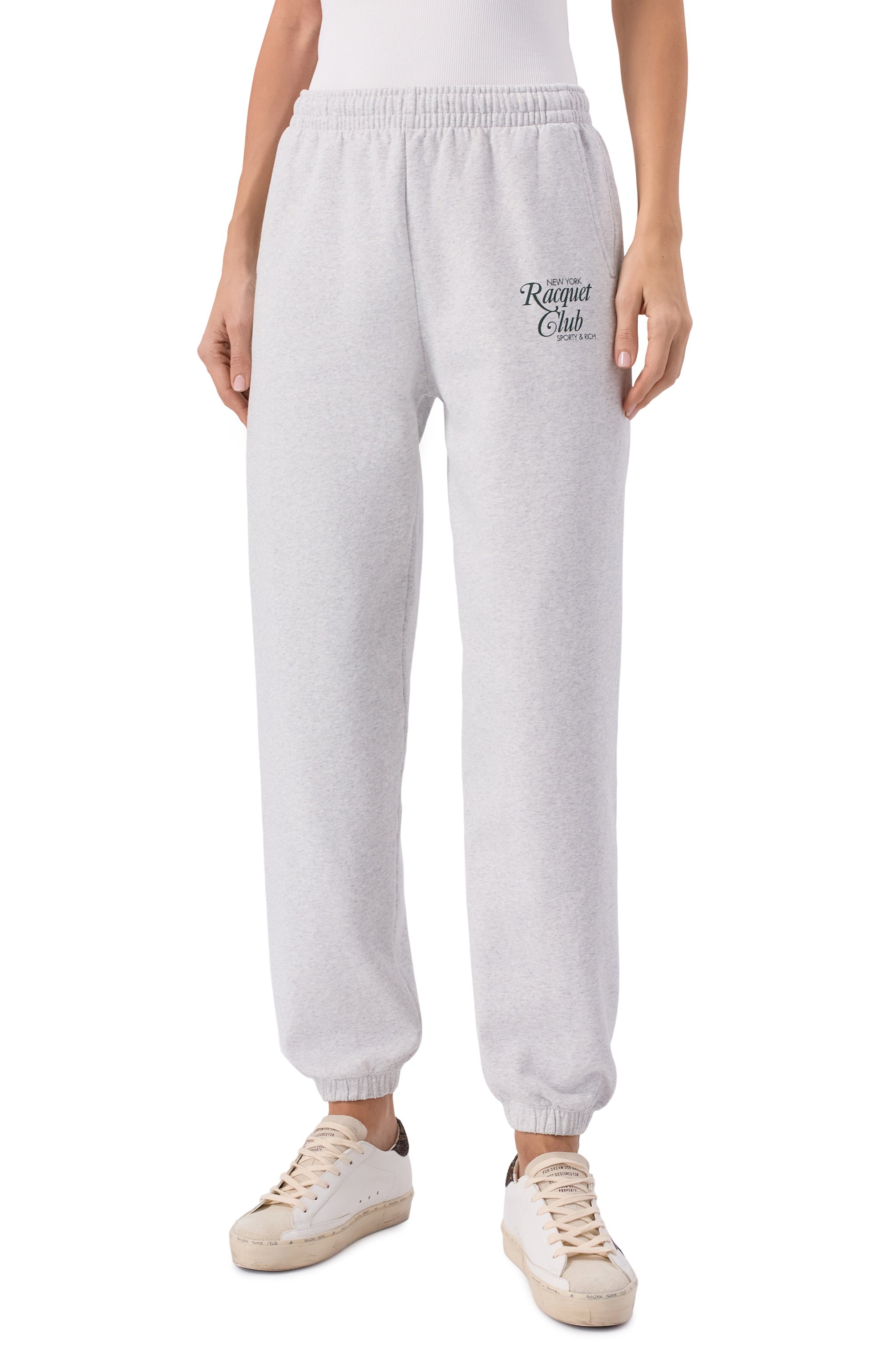 Хлопковые джоггеры SPORTY AND RICH, арт. PA03661430GY03, фото 3