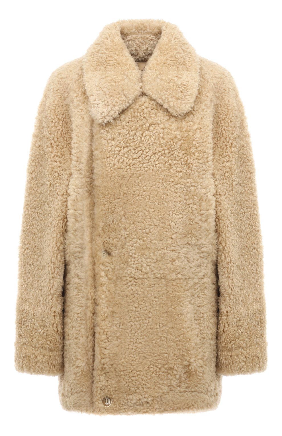 Шуба из овчины PETAR PETROV бежевого цвета по цене 527500 руб., арт. F24LM5, фото 1 Шуба из овчины PETAR PETROV, арт. F24LM5, фото 1