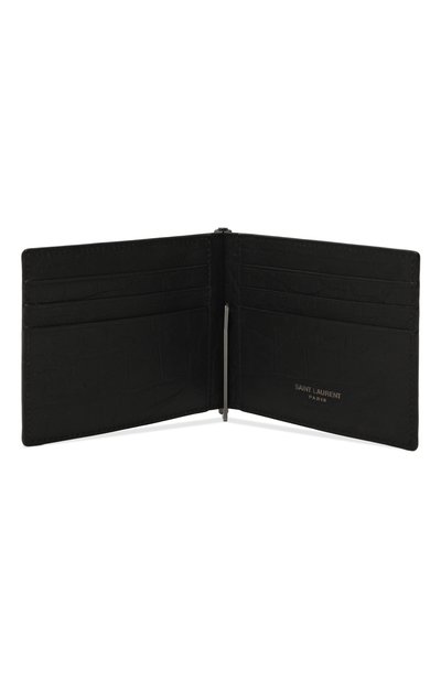 Кожаный зажим для купюр SAINT LAURENT, арт. 485630/C9H0U, фото 3