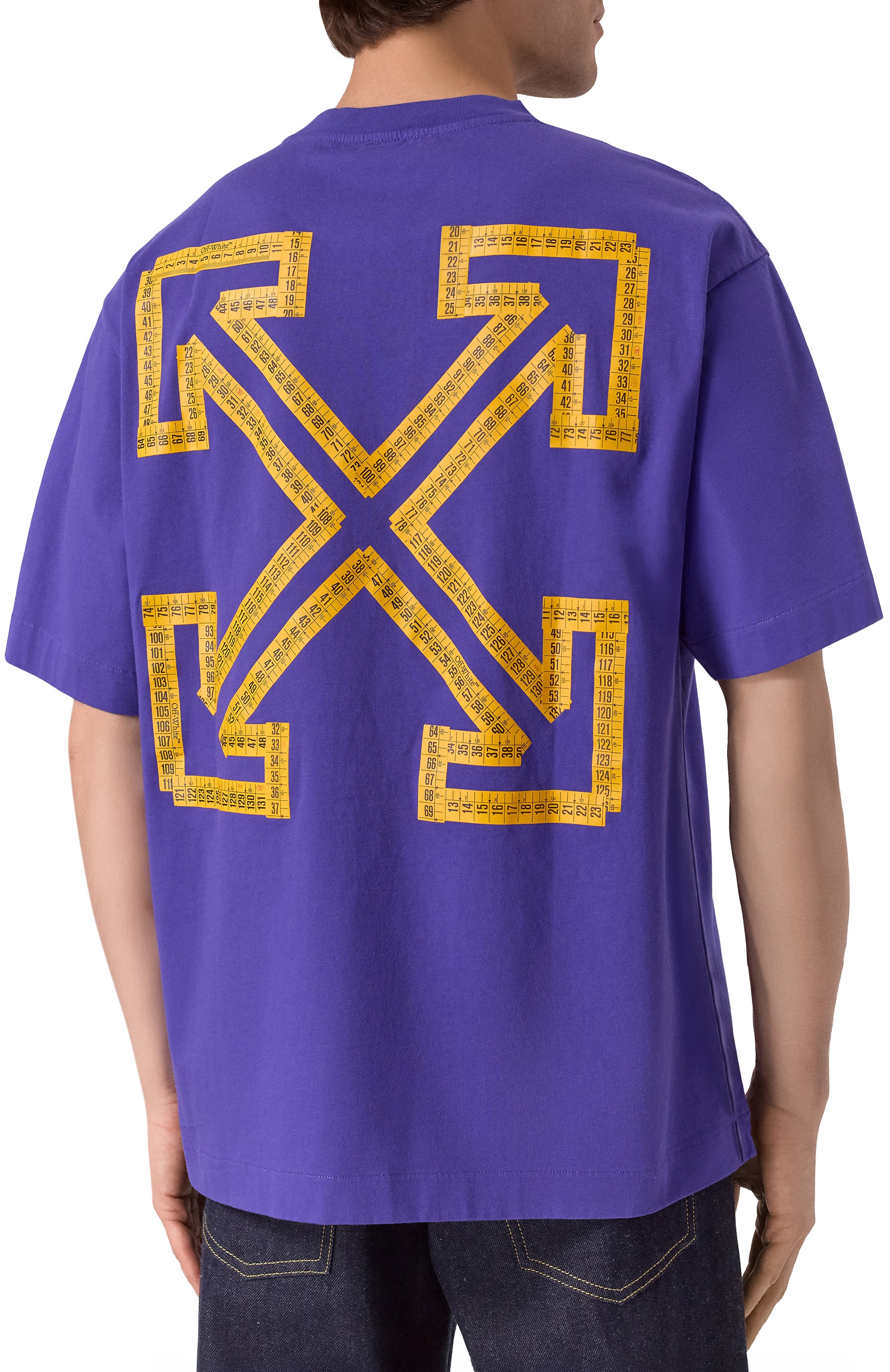Хлопковая футболка OFF-WHITE, арт. 0MAA120S25JER00D, фото 4