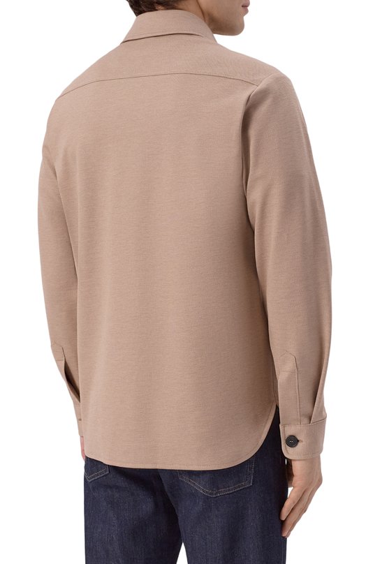 Хлопковая куртка-рубашка Harris Wharf London CH9320PPQ/PPQ Бежевый  CH9320PPQ/PPQ Фото 4