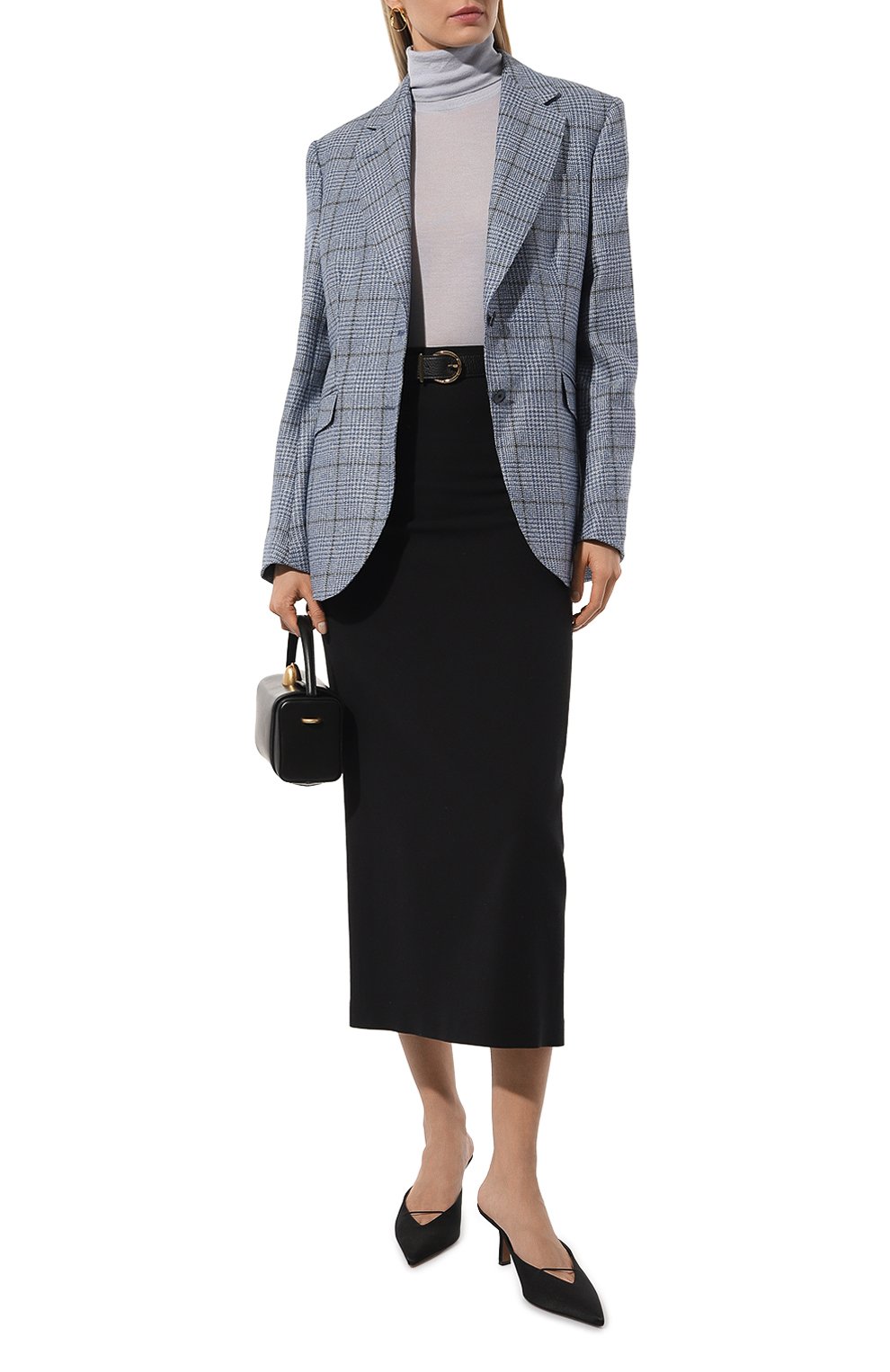 Жакет из шерсти и льна MVST голубого цвета по цене 196000 руб., арт. SDG200/S0621607, фото 2 Жакет из шерсти и льна MVST, арт. SDG200/S0621607, фото 2