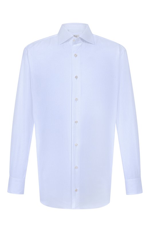 Хлопковая сорочка Brioni RCB10M/P106I Голубой RCB10M/P106I