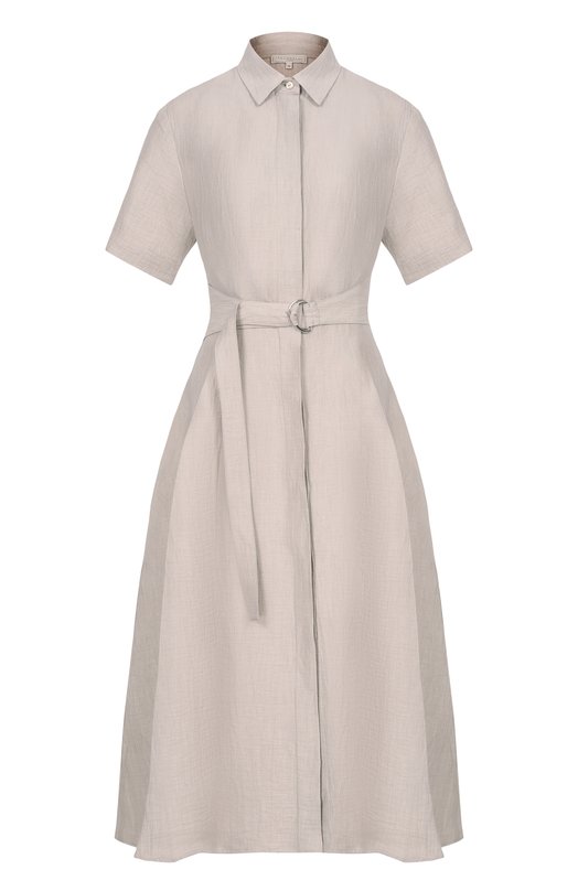 Льняное платье Antonelli Firenze Q6048/978 Серый Q6048/978