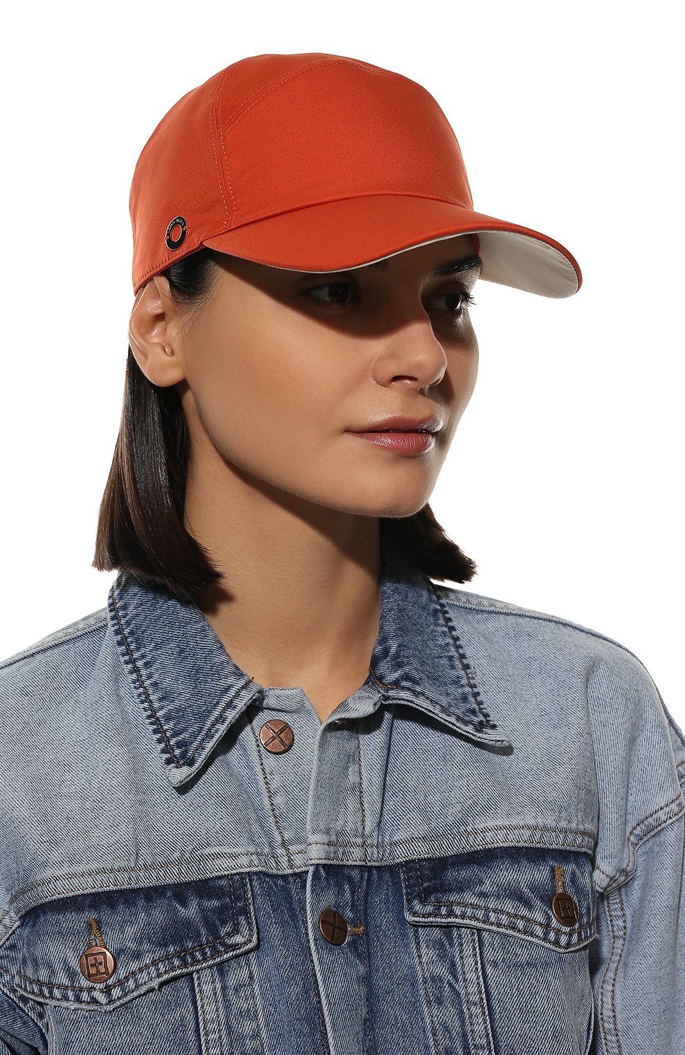 Бейсболка ty wind LORO PIANA кораллового цвета по цене 37950 руб., арт. FAG1327, фото 2 Бейсболка ty wind LORO PIANA, арт. FAG1327, фото 2