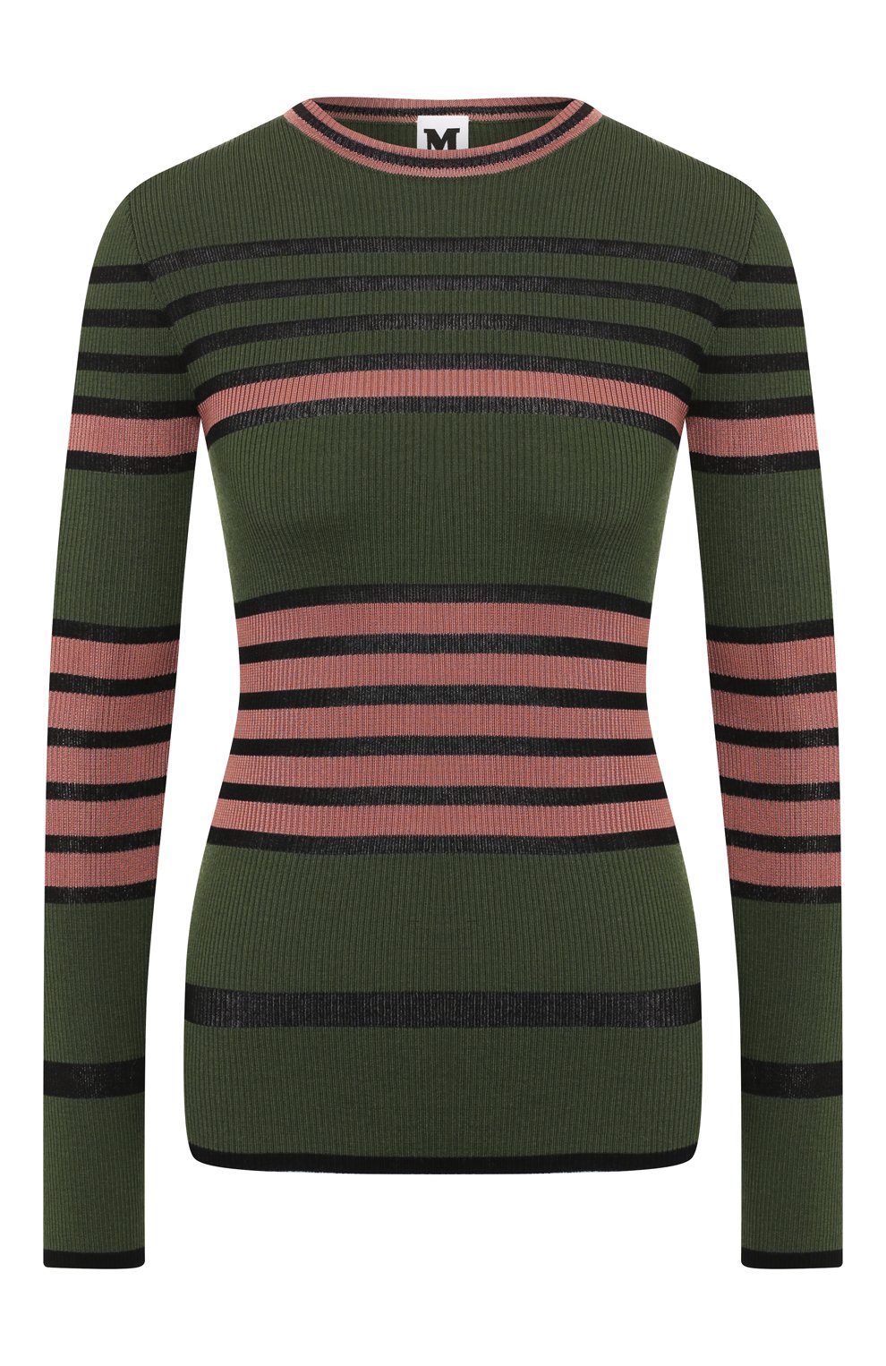 Пуловер из смеси шерсти и вискозы M MISSONI зеленого цвета по цене 28050 руб., арт. 2DN00141/2K0030, фото 1 Пуловер из смеси шерсти и вискозы M MISSONI, арт. 2DN00141/2K0030, фото 1