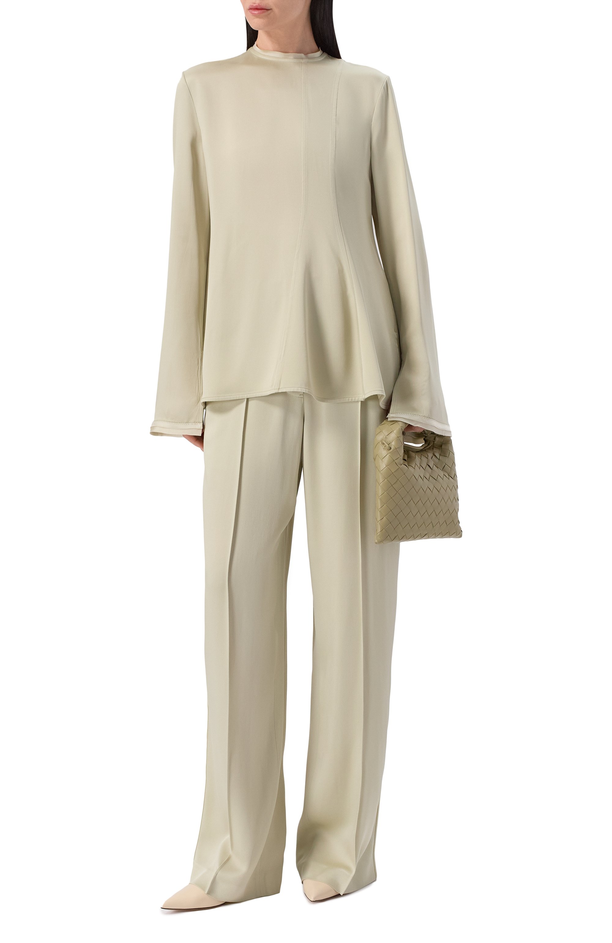 Атласная блузка JIL SANDER, арт. J02NC0271/J76018, фото 2