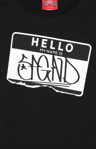 Хлопковый лонгслив SPRAYGROUND черного цвета по цене 9900 руб., арт. SPY946BLK, фото 3 Хлопковый лонгслив SPRAYGROUND, арт. SPY946BLK, фото 3