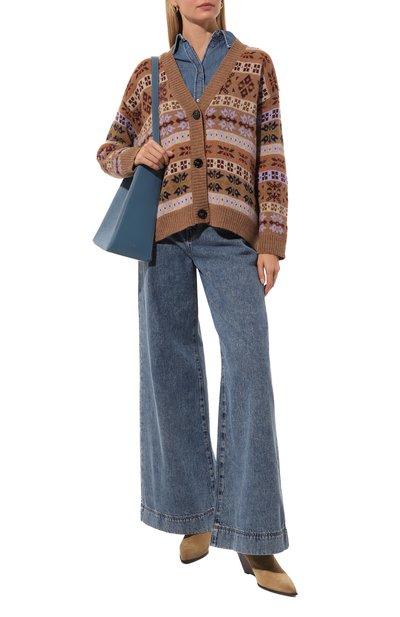 Кардиган WEEKEND MAX MARA светло-коричневого цвета по цене 37000 руб., арт. ECCELS0, фото 2 Кардиган WEEKEND MAX MARA, арт. ECCELS0, фото 2