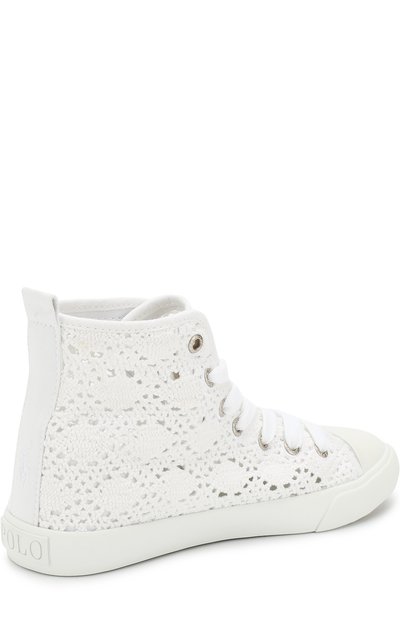 Высокие кружевные кеды POLO RALPH LAUREN, арт. HAMPTYN HI/CHIL, фото 3