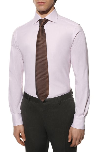 Хлопковая сорочка ZEGNA, арт. 301023/9MS0BA, фото 4