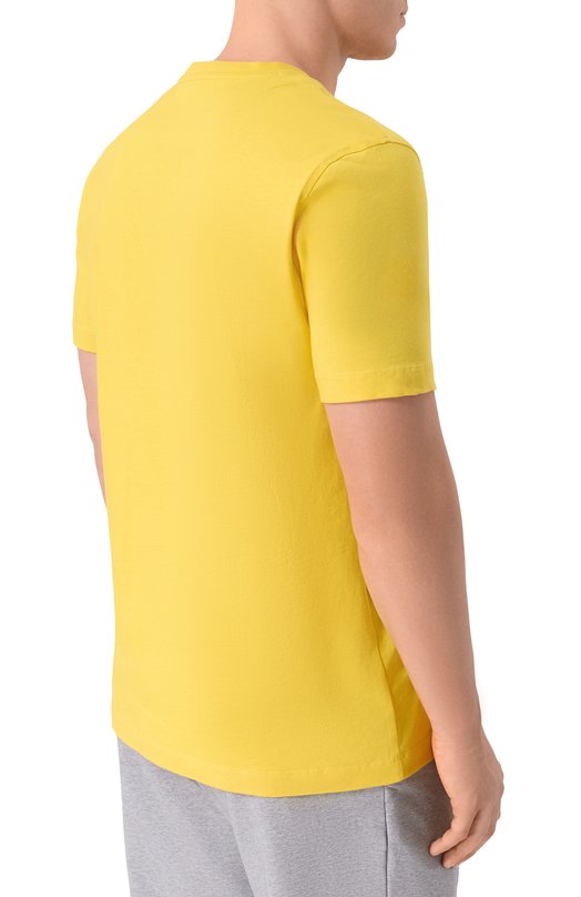 Хлопковая футболка Aeronautica Militare TS1580UJ00372_001 Жёлтый  TS1580UJ00372_001 Фото 4