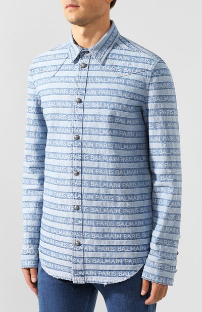 Джинсовая рубашка BALMAIN, арт. SH12297/Z108, фото 3