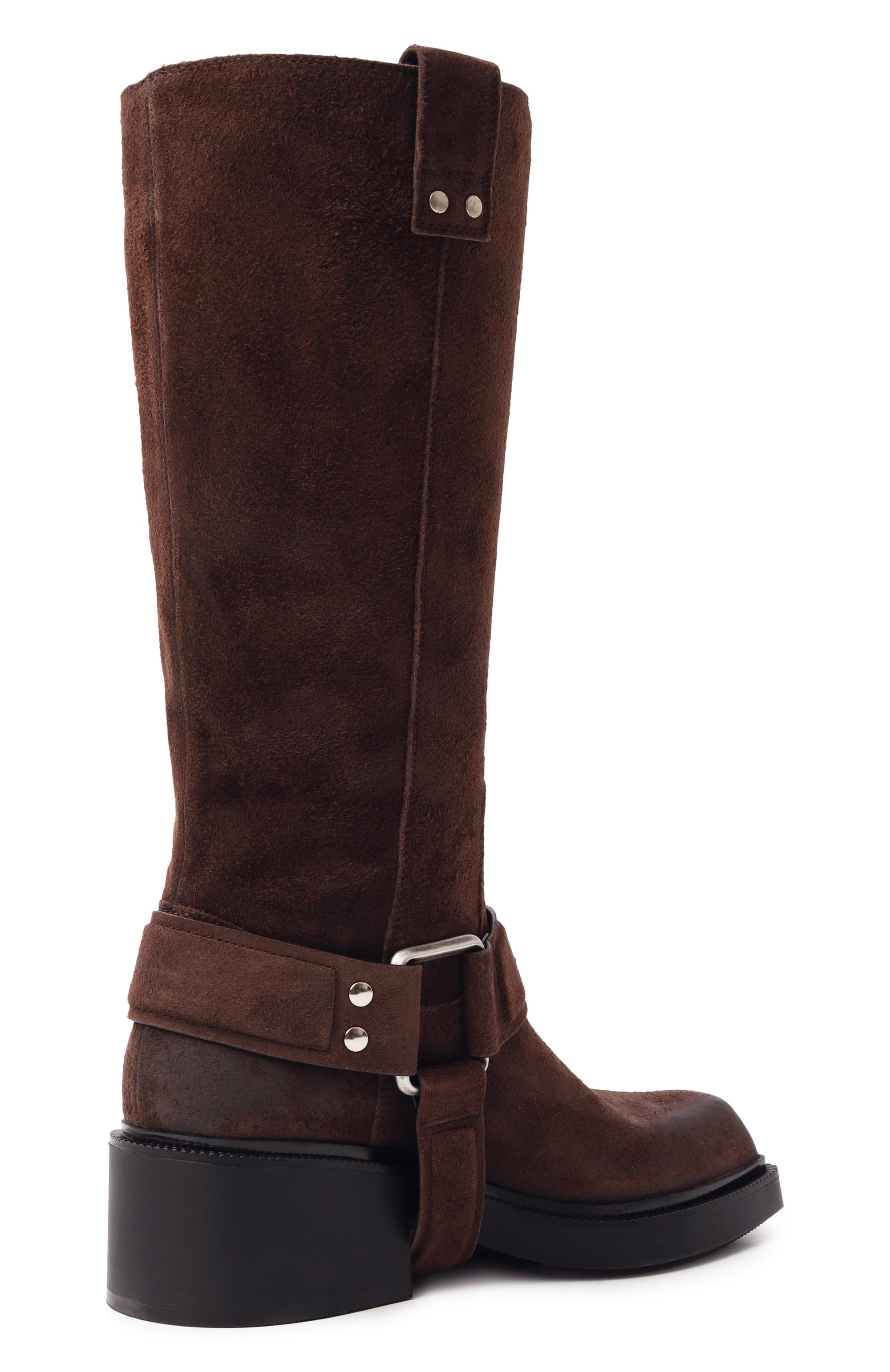 Замшевые сапоги VIC MATIE темно-коричневого цвета по цене 67700 руб., арт. 1F2354DHF06H080350, фото 5 Замшевые сапоги VIC MATIE, арт. 1F2354DHF06H080350, фото 5