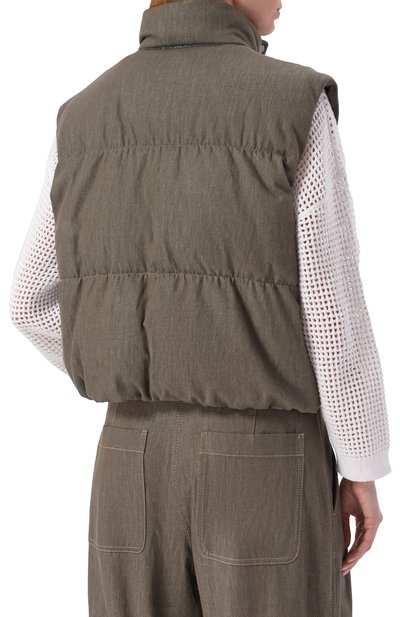 Хлопковый жилет BRUNELLO CUCINELLI, арт. MB1257605, фото 4