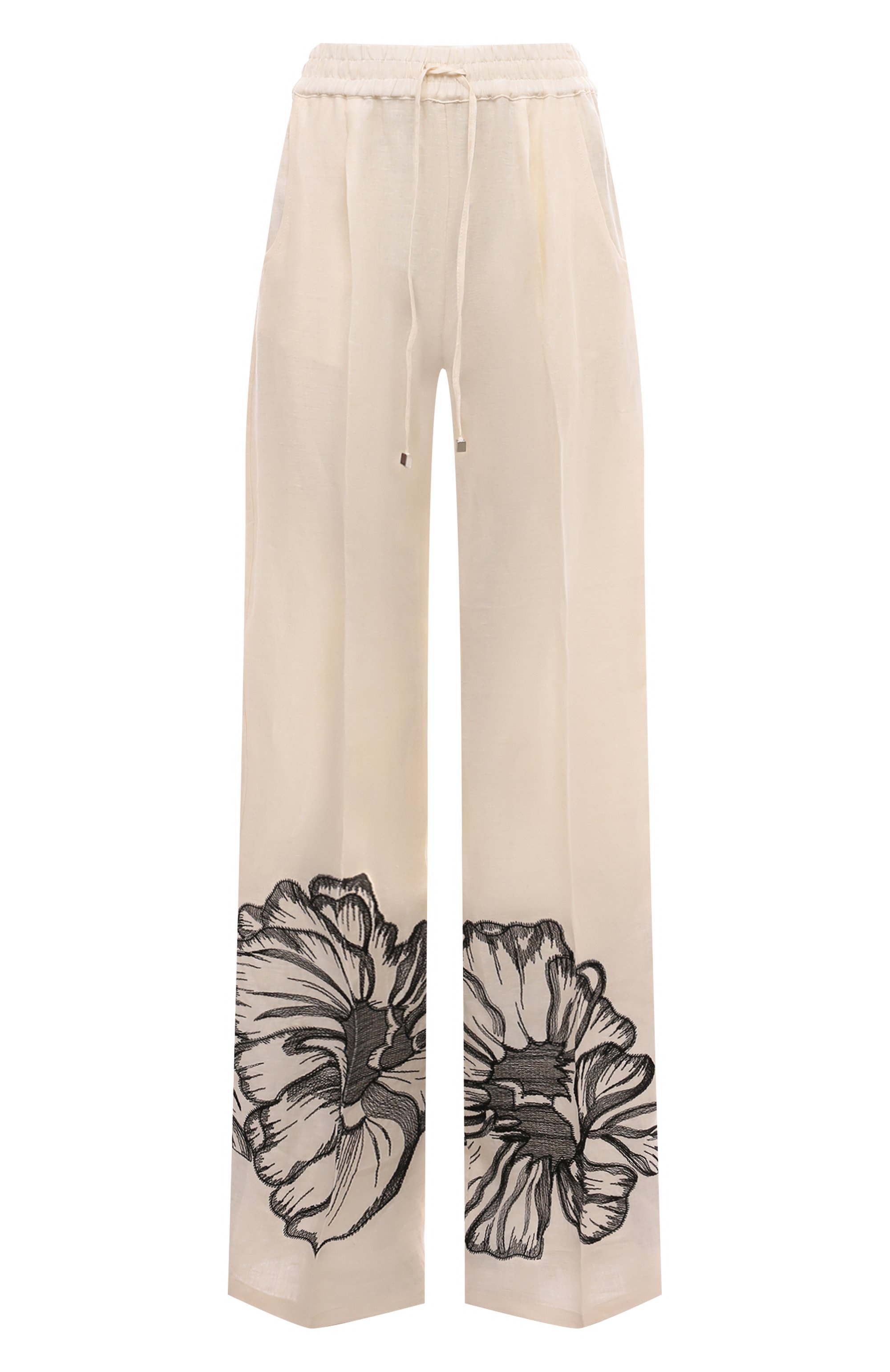 Льняные брюки KITON, арт. D48122K0992C, фото 1