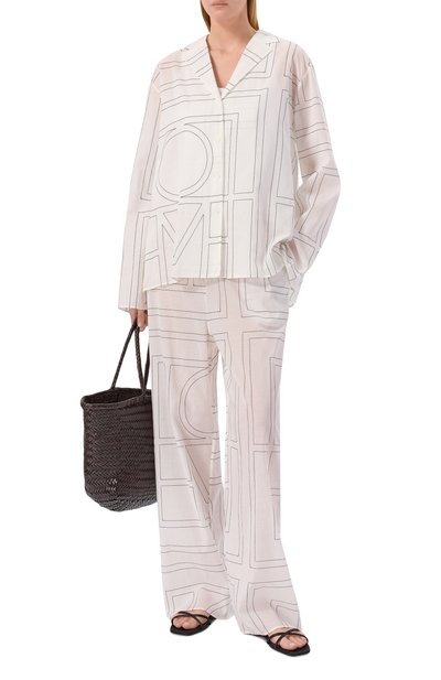 Брюки из лиоцелла и хлопка TOTEME, арт. 243-WRB1092-FB0239, фото 2