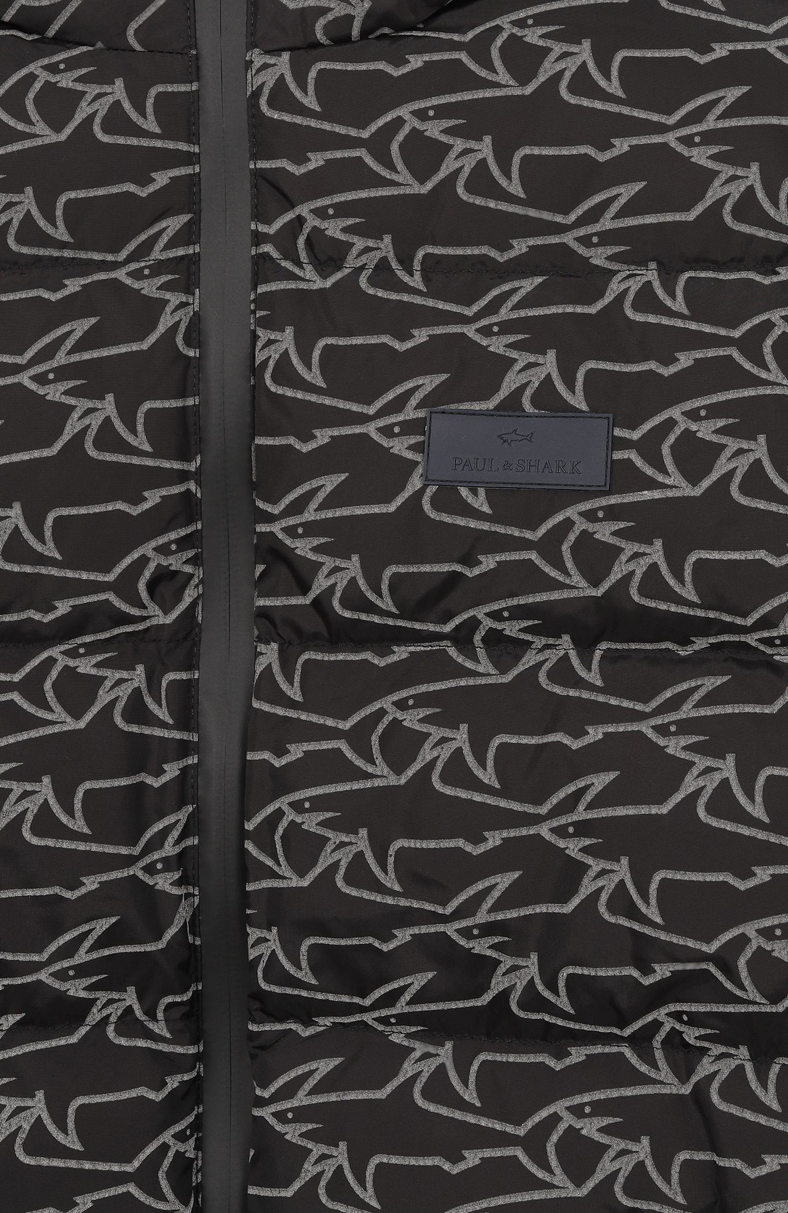 Пуховик PAUL & SHARK JUNIOR черного цвета по цене 62550 руб., арт. WUS011/L3BB3, фото 3 Пуховик PAUL & SHARK JUNIOR, арт. WUS011/L3BB3, фото 3