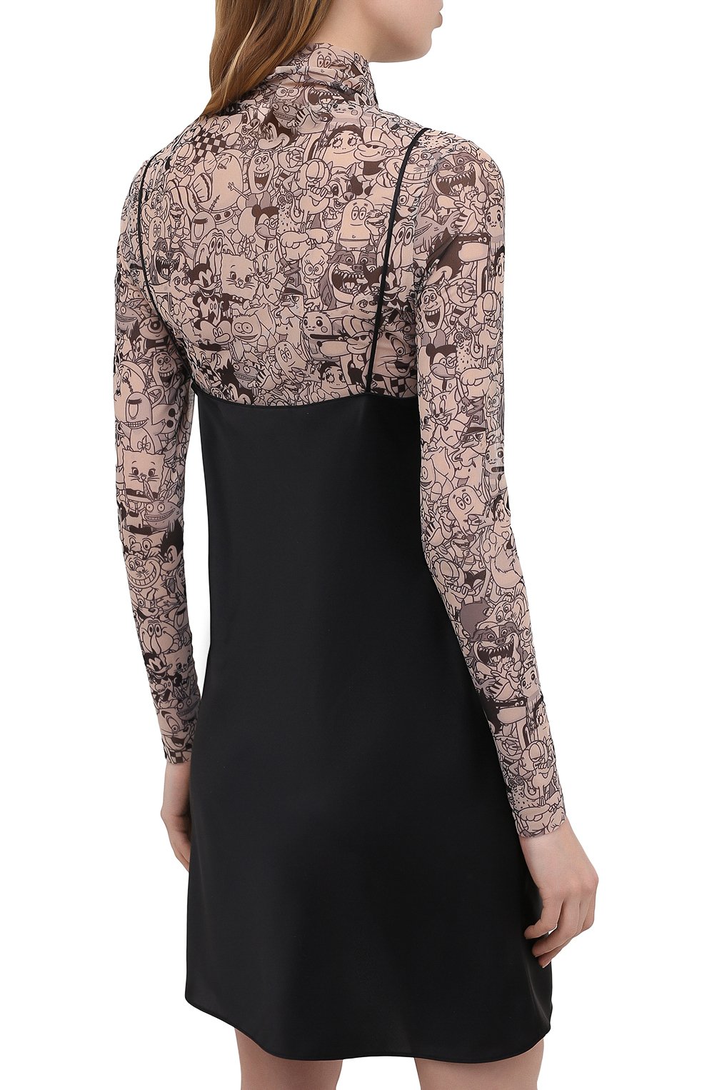 Платье VETEMENTS черного цвета по цене 65750 руб., арт. WE51DR600B 2607/BLACK, фото 4 Платье VETEMENTS, арт. WE51DR600B 2607/BLACK, фото 4