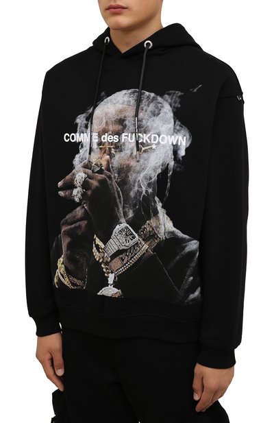 Хлопковое худи COMME DES FUCKDOWN, арт. CDFU1300, фото 3