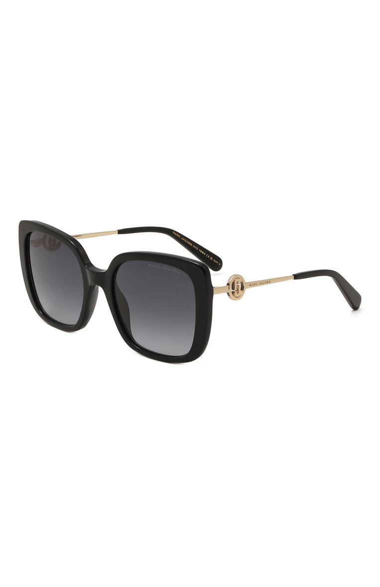 Женские солнцезащитные очки MARC JACOBS (THE) черного цвета, арт. MARC 727 807 | Фото 1 (Нос: Не проставлено; Региональные ограничения белый список (Axapta Mercury): Не проставлено; Материал: Пластик, Металл; Тип очков: С/з; Очки форма: Квадратные)