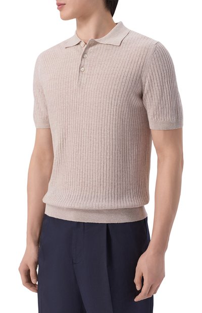 Поло изо льна и хлопка GRAN SASSO, арт. 57118/18641, фото 3