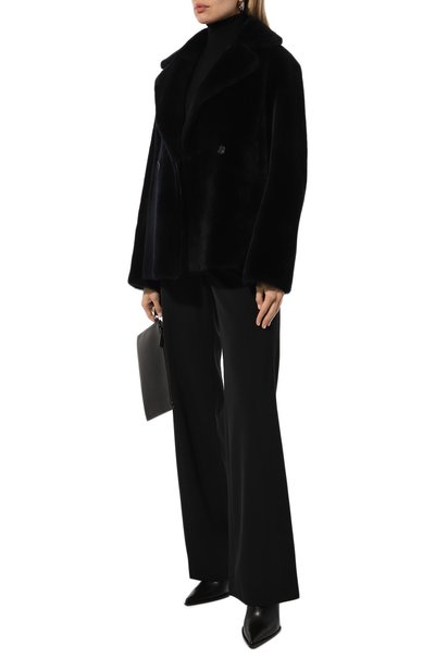 двусторонняя дубленка KITON темно-синего цвета по цене 820500 руб., арт. D58673K0546F01, фото 2 двусторонняя дубленка KITON, арт. D58673K0546F01, фото 2