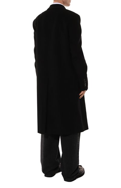 Шерстяное пальто ANN DEMEULEMEESTER черного цвета по цене 294500 руб., арт. 2202-M-C001-FA113-099, фото 4 Шерстяное пальто ANN DEMEULEMEESTER, арт. 2202-M-C001-FA113-099, фото 4