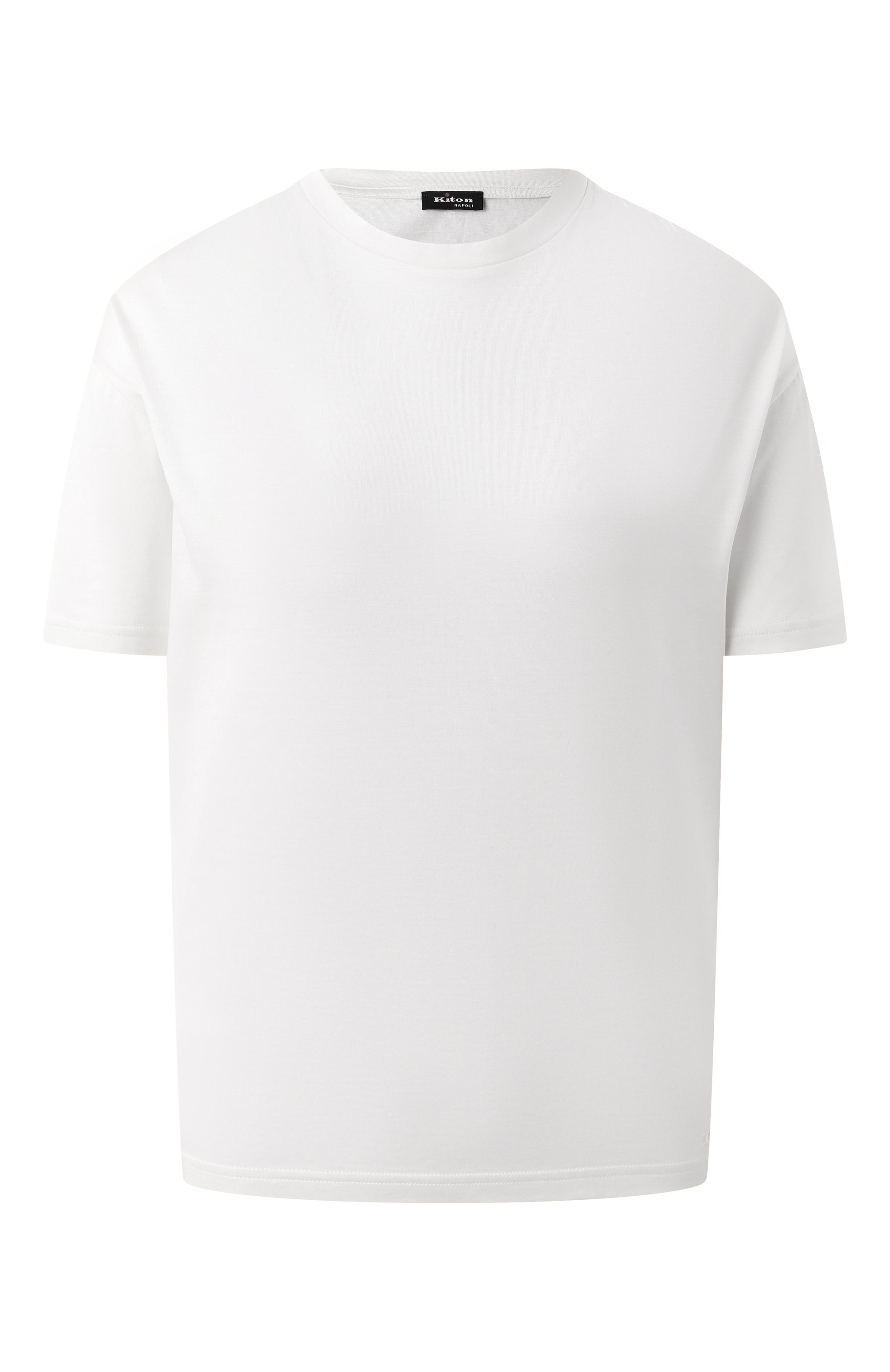 Футболка из шелка и хлопка KITON, арт. D59418K0925F04, фото 1