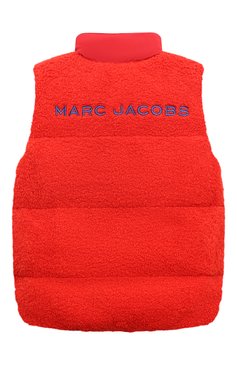 Детский утепленный жилет MARC JACOBS (THE) разноцветного цвета, арт. W26131/6A-12A | Фото 4 (Рукава: Короткие; Мальчики Кросс-КТ: Верхняя одежда; Материал сплава: Проставлено; Материал внешний: Хлопок; Материал подклада: Синтетический материал; Драгоценные камни: Проставлено)