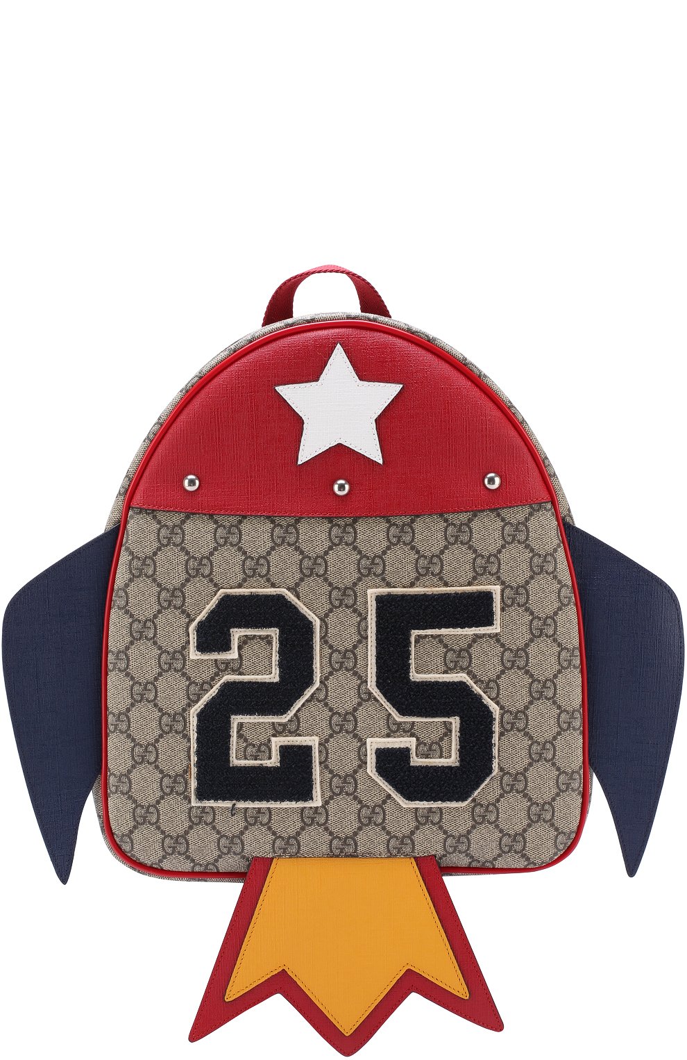 Текстильный рюкзак с принтом и фигурным декором GUCCI, арт. 477707/9C2KN, фото 1