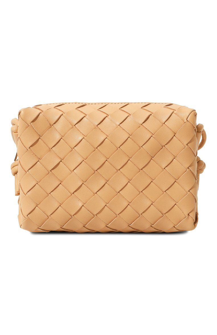 Женская сумка loop mini BOTTEGA VENETA бежевого цвета, арт. 680254/V1G11 | Фото 6 (Размер: mini; Ремень/цепочка: На ремешке; Материал: Натуральная кожа)