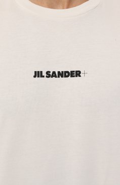 Мужская хлопковая футболка JIL SANDER белого цвета, арт. J47GC0122/J20103 | Фото 5 (Рукава: Короткие; Длина (для топов): Стандартные; Принт: С принтом; Материал сплава: Проставлено; Материал внешний: Хлопок; Драгоценные камни: Проставлено; Стили: Минимализм)