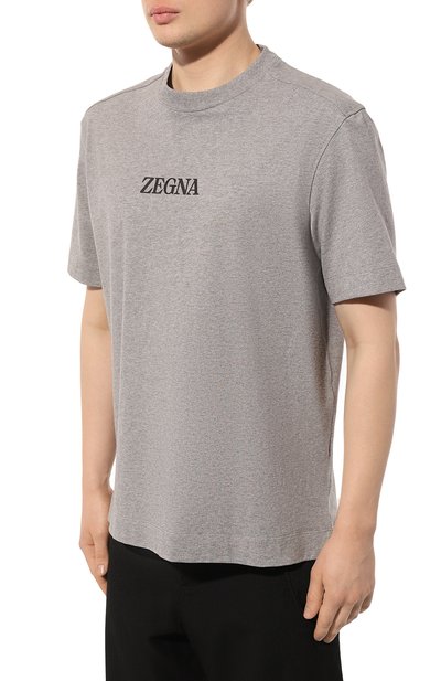 Хлопковая футболка ZEGNA, арт. UD364A7/D777, фото 3
