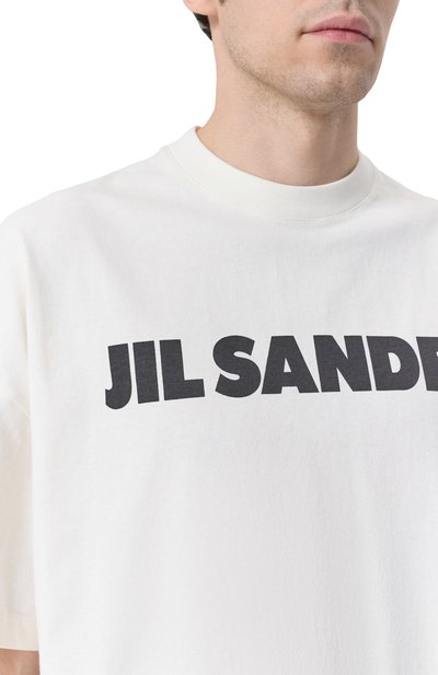 Хлопковая футболка JIL SANDER, арт. J21GC0001/J45148, фото 5