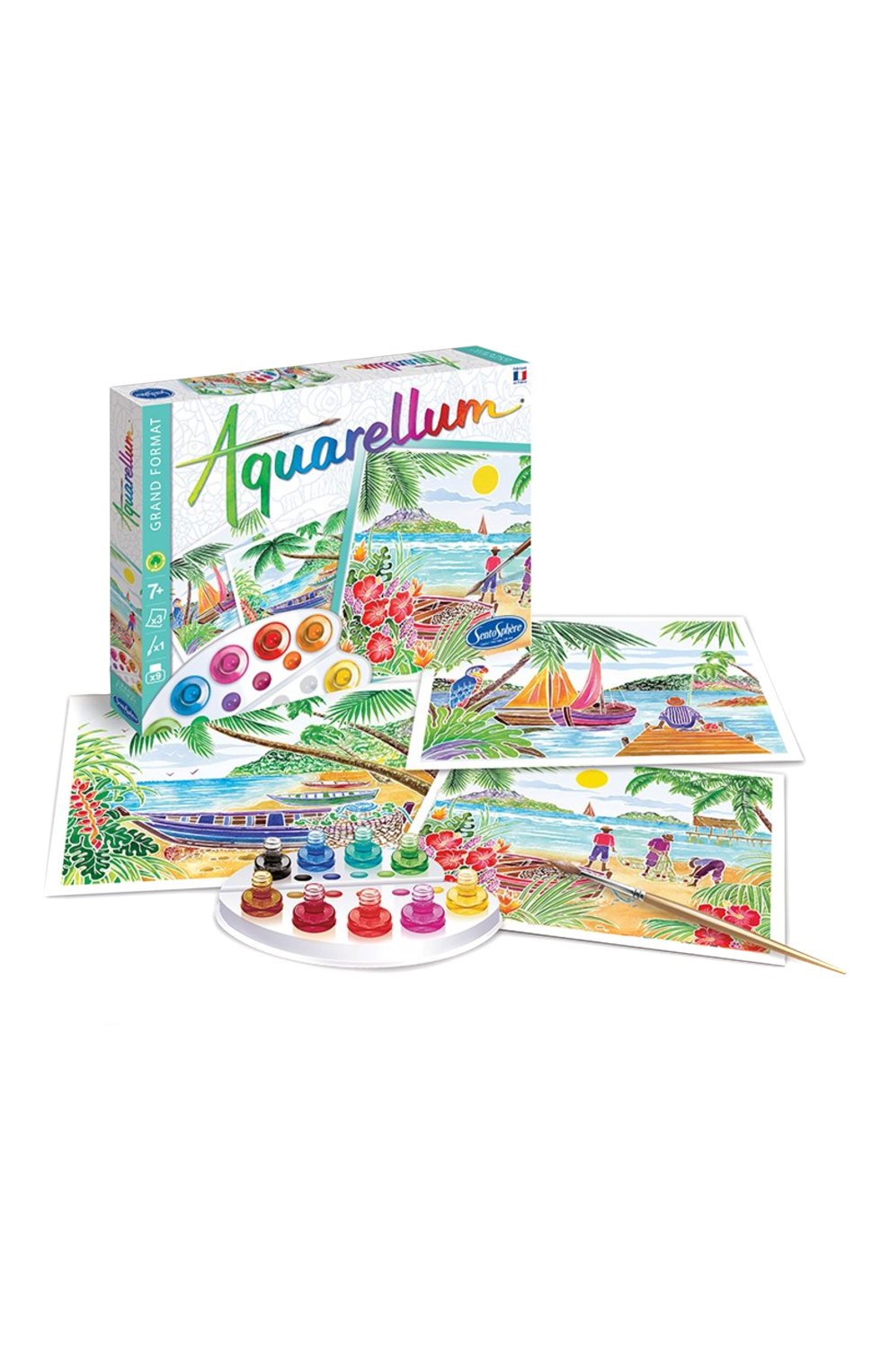 Акварельная раскраска тропические пейзажи SENTOSPHERE, арт. 6360, фото 1