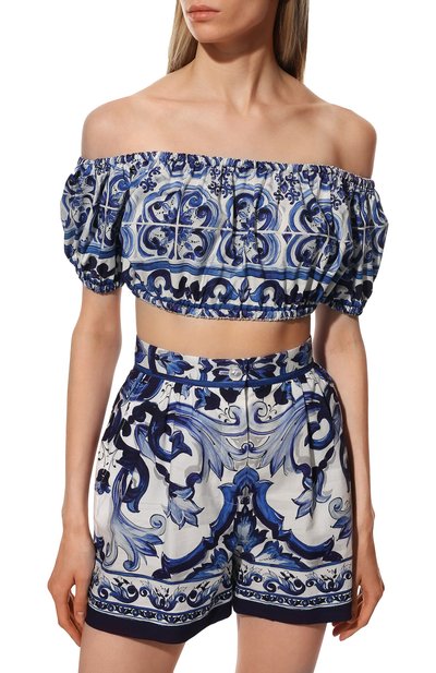 Хлопковый топ DOLCE & GABBANA, арт. F755RT/HH5BA, фото 3