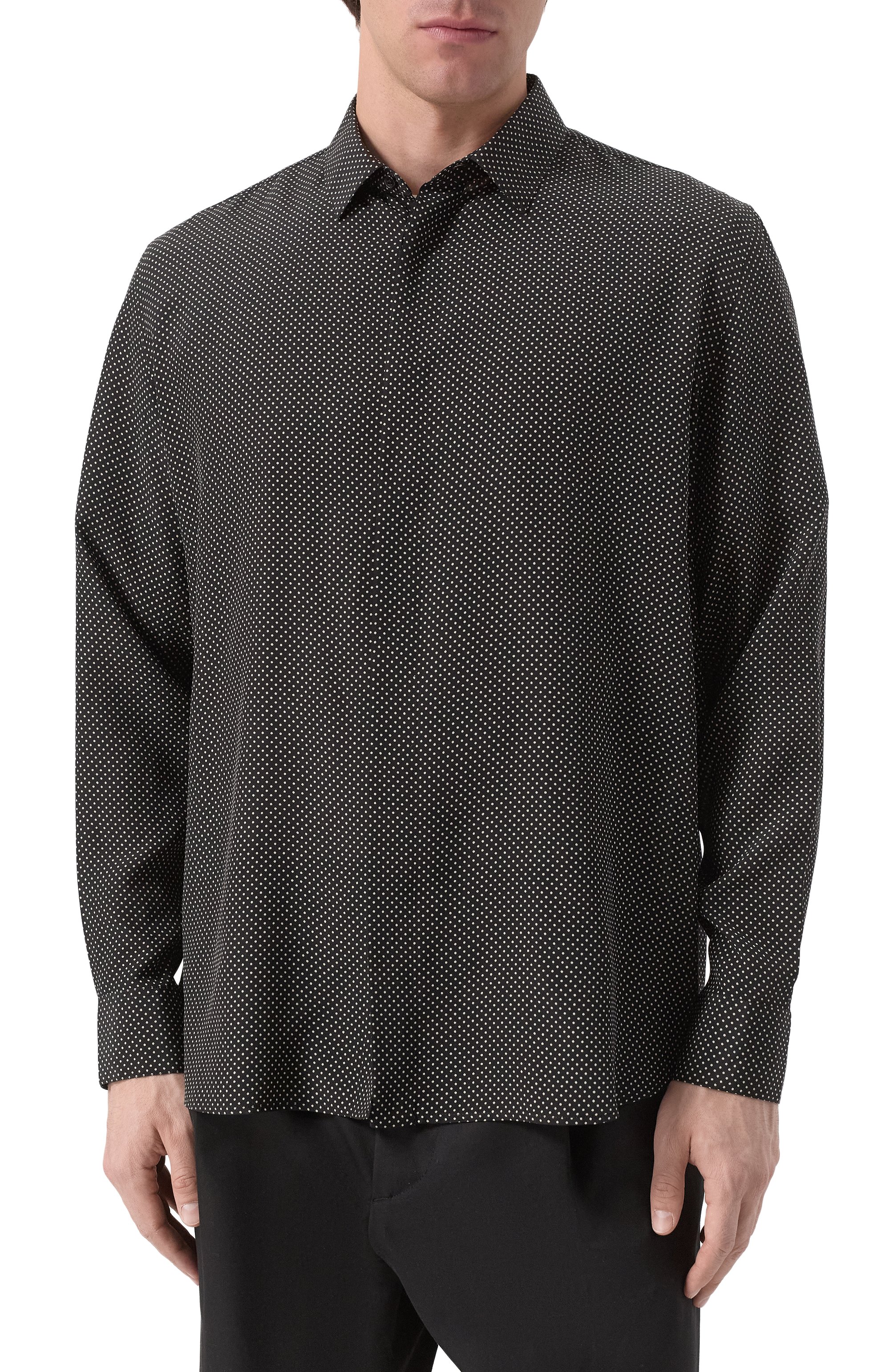 Шелковая рубашка SAINT LAURENT, арт. 646850/Y301W, фото 3