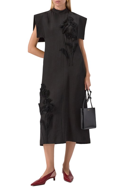 Кожаные туфли Jil Sander J15WP0128/P8226 Бордовый  J15WP0128/P8226 Фото 3