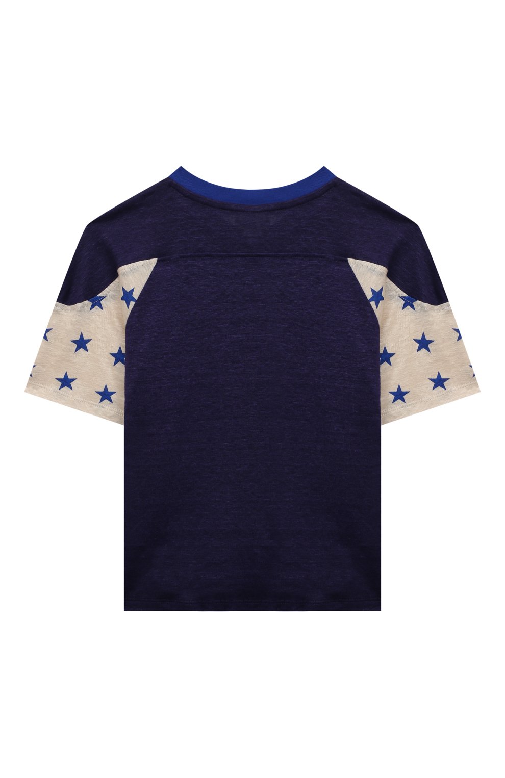 Льняная футболка GUCCI синего цвета по цене 39950 руб., арт. 591460 XJB3Y, фото 2 Льняная футболка GUCCI, арт. 591460 XJB3Y, фото 2