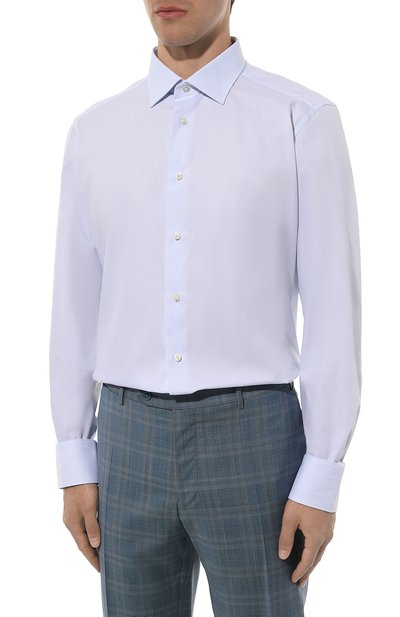 Хлопковая сорочка ZEGNA, арт. 701033A7/9MS0JI, фото 4