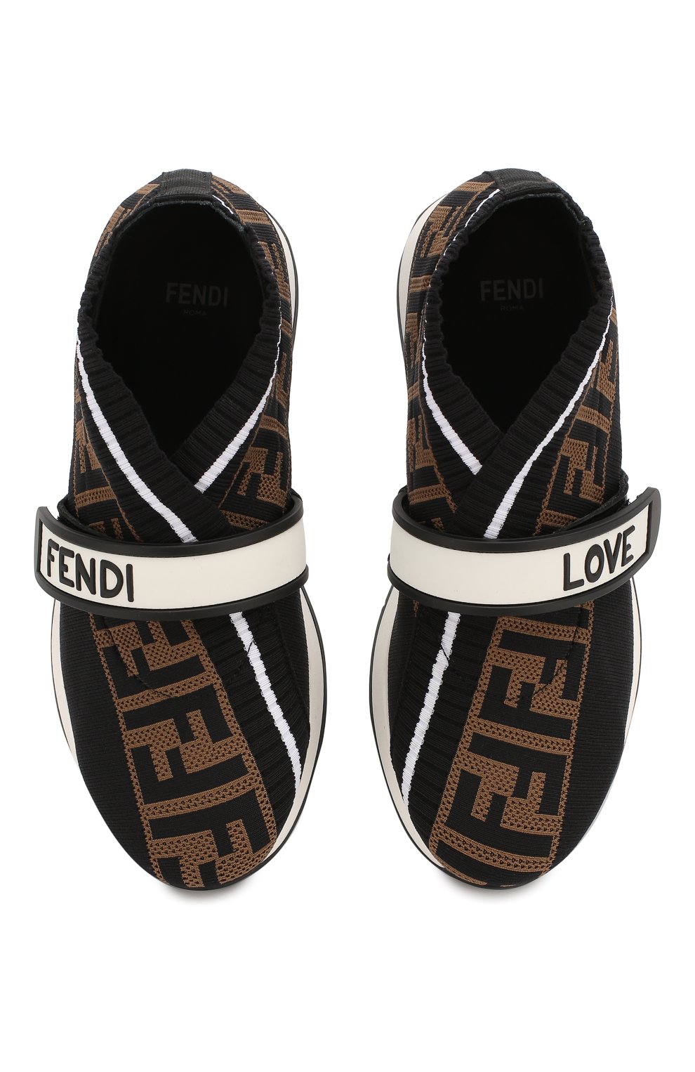 Текстильные кроссовки FENDI, арт. JMR320/AAE1/32-39, фото 4