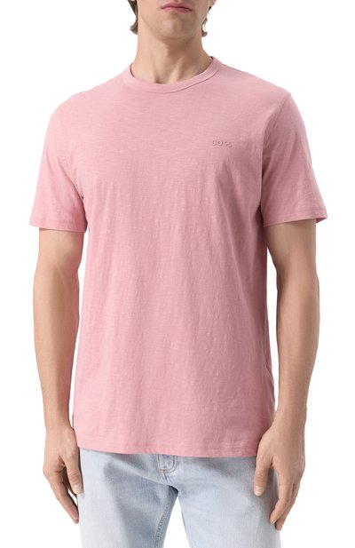 Хлопковая футболка BOSS ORANGE, арт. 50508243, фото 3