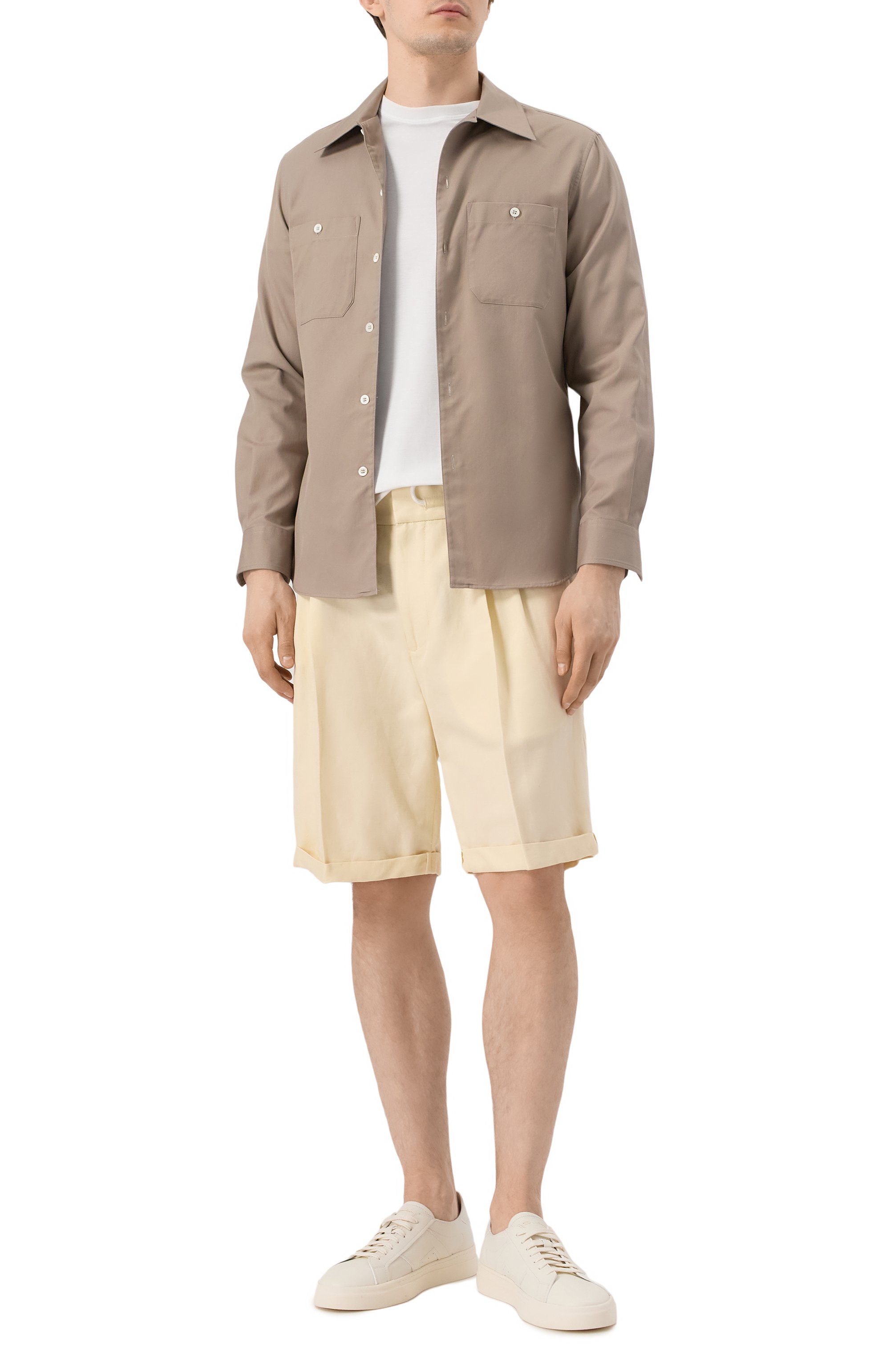 Хлопковая рубашка BRUNELLO CUCINELLI, арт. MW6040658, фото 2