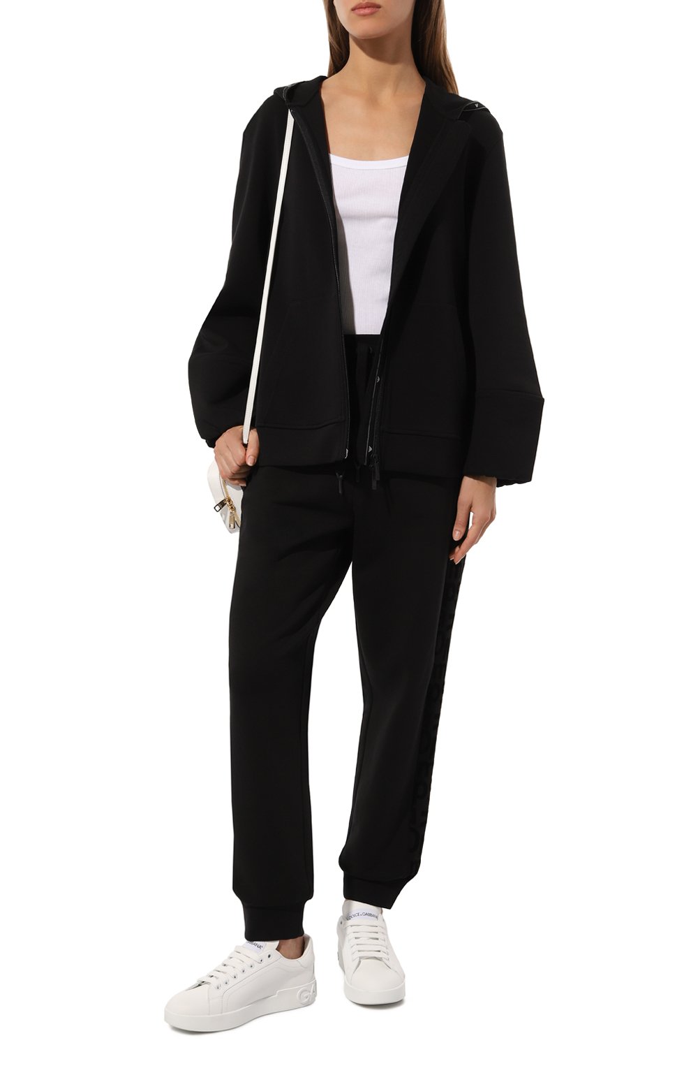 Хлопковые джоггеры EA7 черного цвета по цене 14250 руб., арт. 7W000008/AF10195, фото 2 Хлопковые джоггеры EA7, арт. 7W000008/AF10195, фото 2