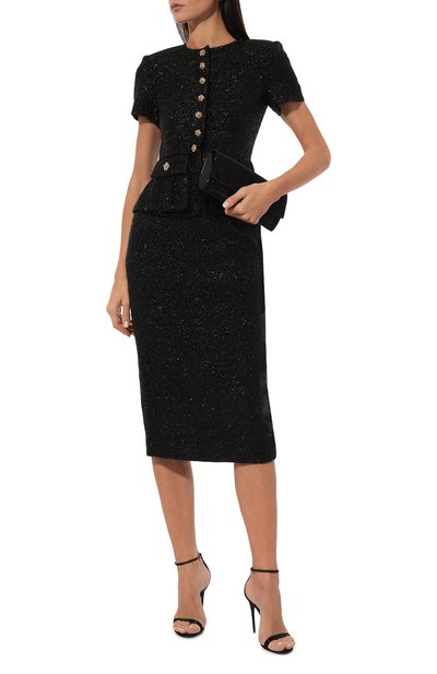 Твидовое платье SELF-PORTRAIT, арт. AW24-001MB-B, фото 2