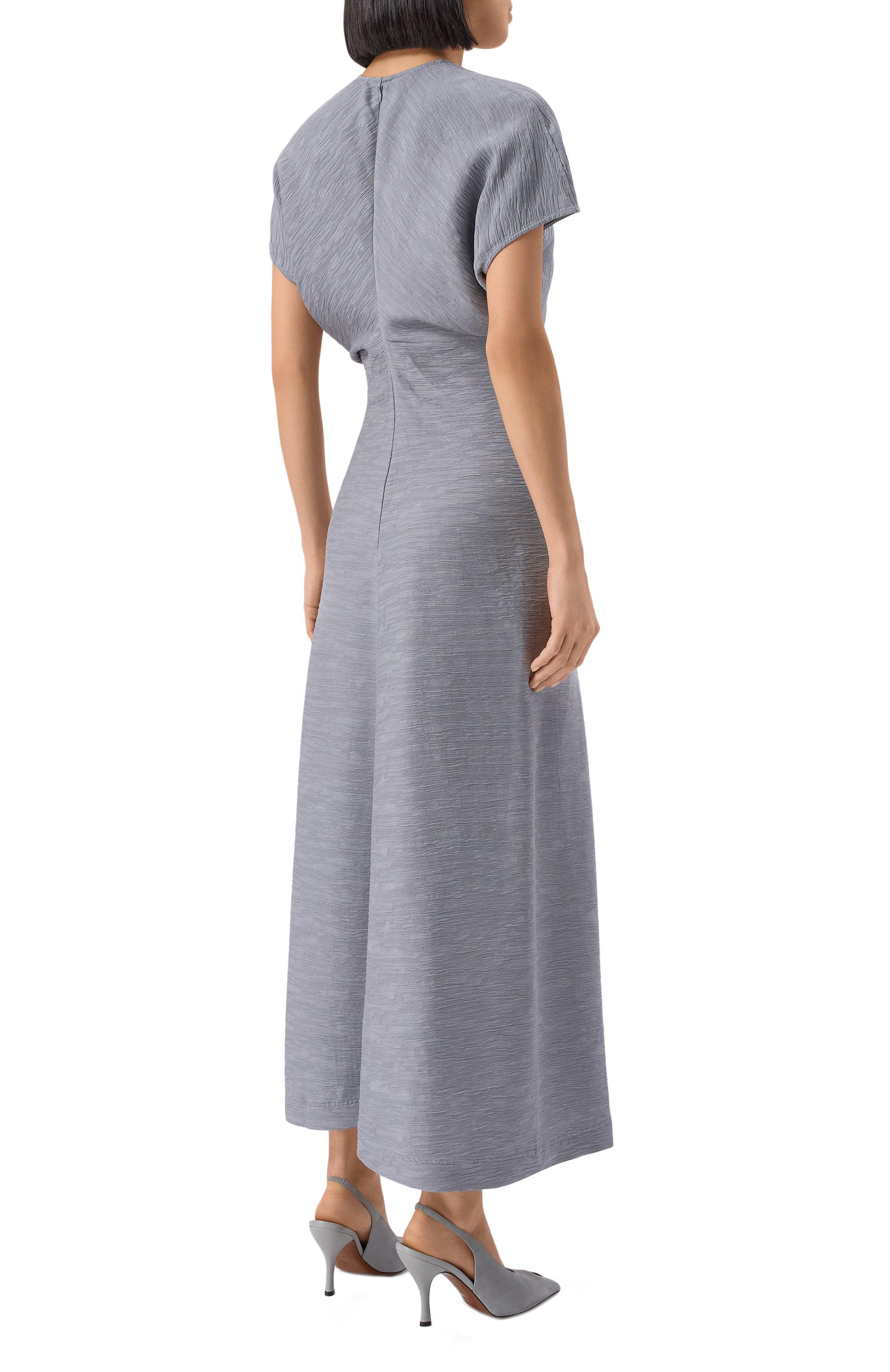 Платье из вискозы TOTEME, арт. 243-WRD1103-FB0199, фото 4