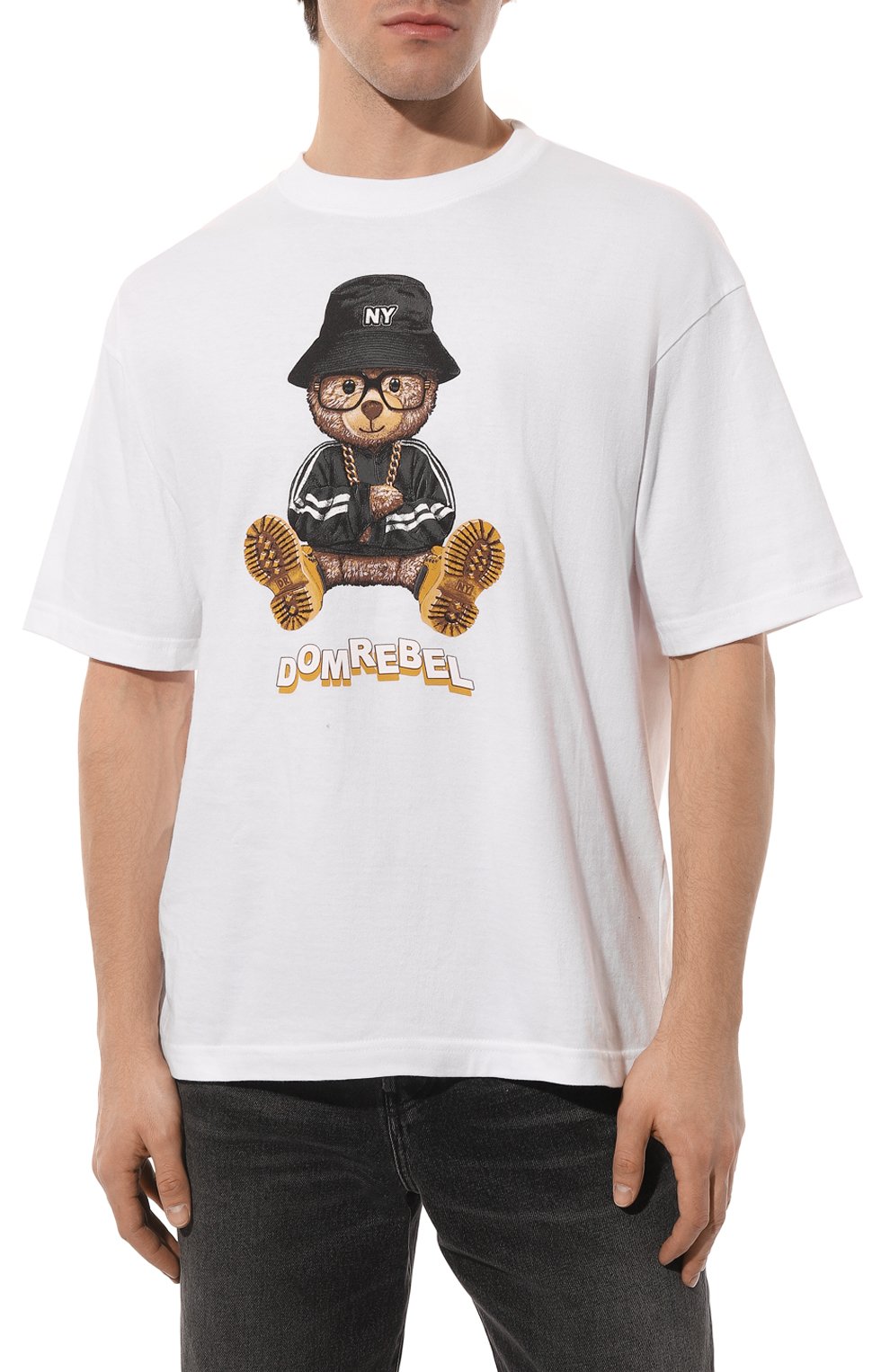 Хлопковая футболка DOMREBEL, арт. NY BEAR/T-SHIRT, фото 3