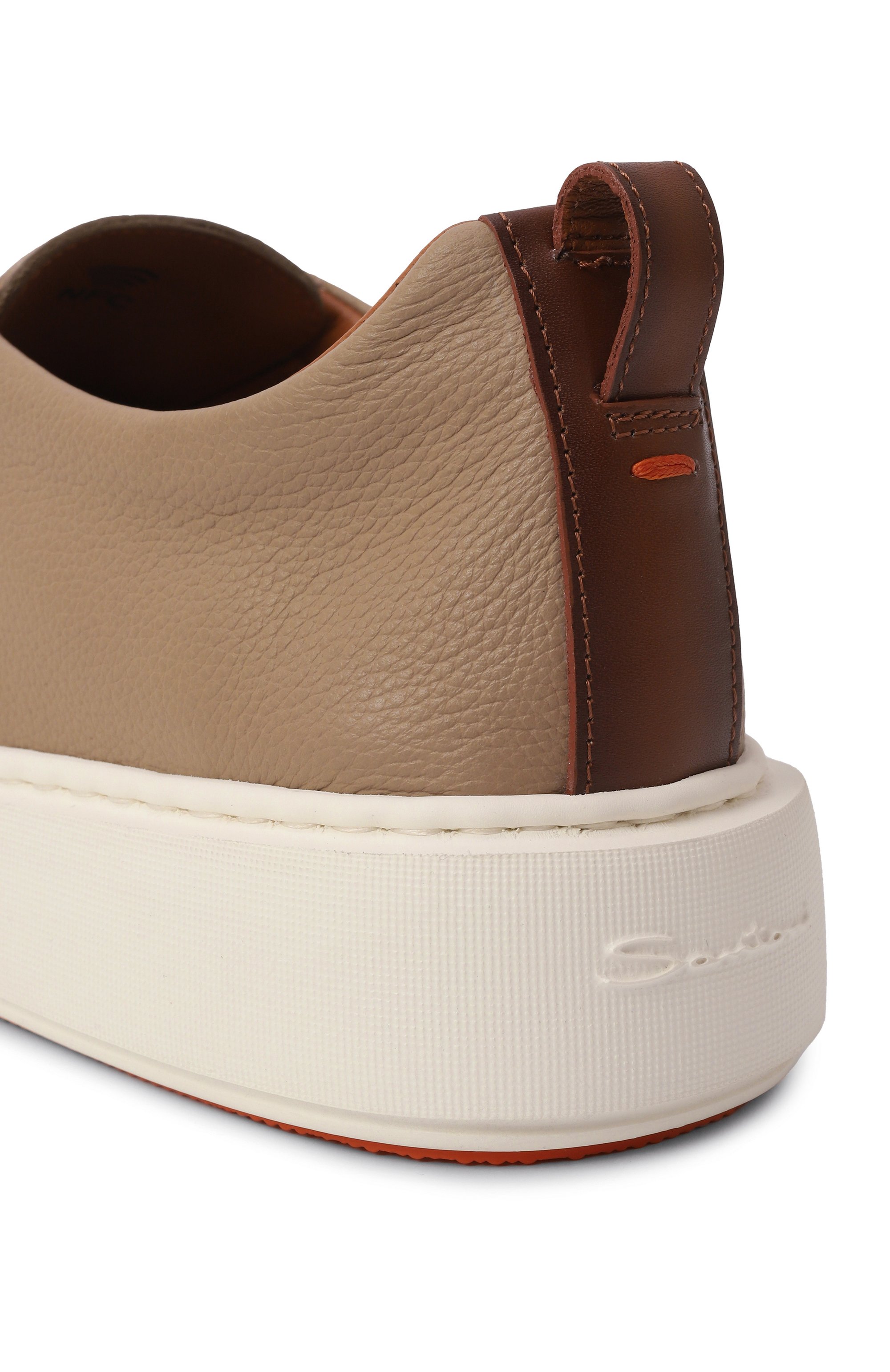 Кожаные кеды SANTONI, арт. WBCG61323BARTLLK, фото 7