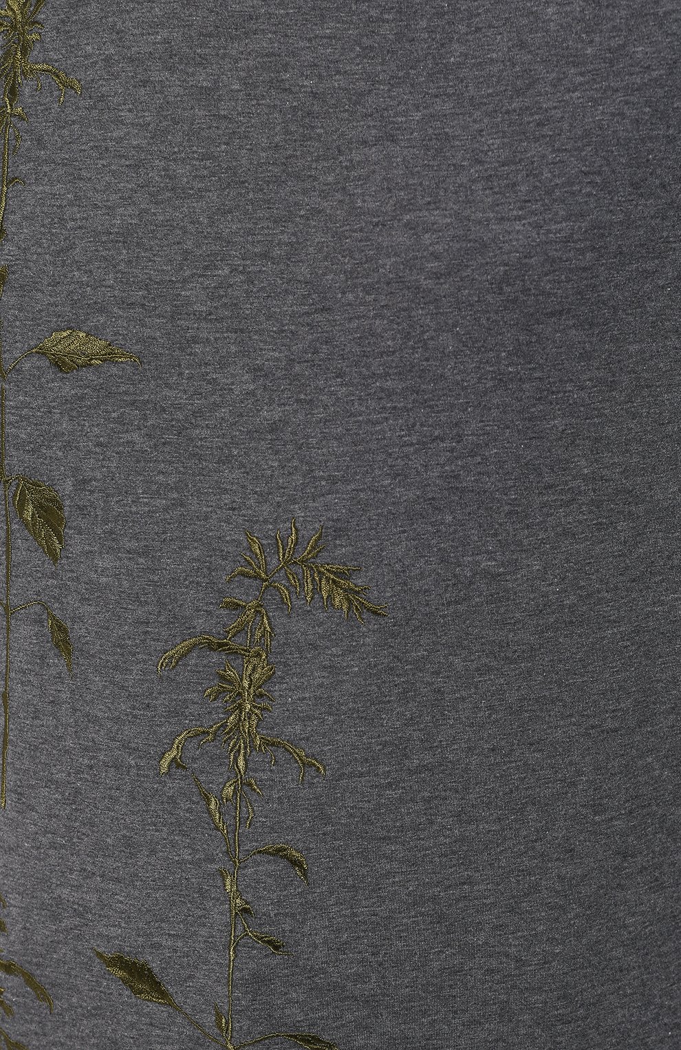 Хлопковая футболка DRIES VAN NOTEN серого цвета по цене 22900 руб., арт. 192-11179-8611, фото 5 Хлопковая футболка DRIES VAN NOTEN, арт. 192-11179-8611, фото 5